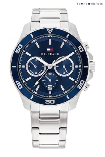 Tommy Hilfiger Gents Silver Tone Jordan Sport Watch (Q91401) | £179