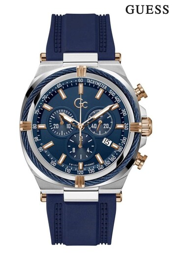 Guess Gents Blue Tone Continental Watch (Q91413) | £229
