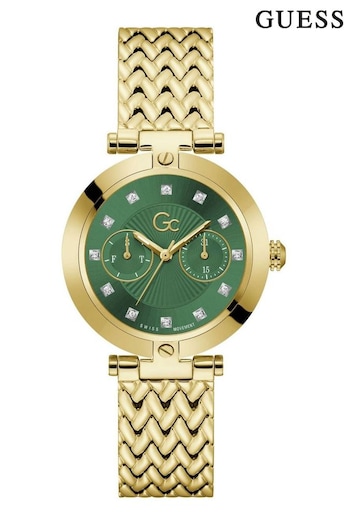 Guess Ladies Gold Tone Deco Work Life Watch (Q91432) | £245