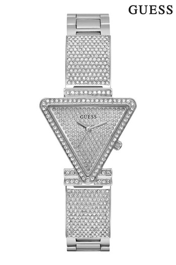 Guess Ladies Silver Tone Hayley Watch (Q91434) | £219