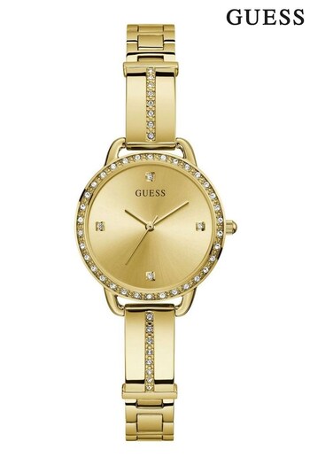 Guess Botas Ladies Fame Gold Tone Watch (Q91456) | £299