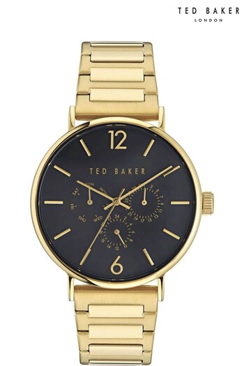 Ted Baker Gents Gold Phylipa Gents Multifunction Watch (Q91501) | £170