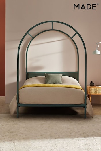 MADE.COM Green Romy Four Poster Bed (Q91620) | £499 - £550