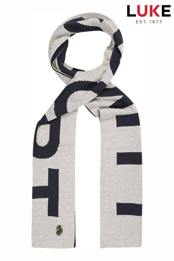 Luke 1977 Animal House Large Text Knitted Scarf (Q91646) | £40