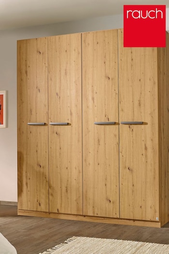 Rauch Artisan Oak Amodi 181cm Hinged 4 Door Semi Fitted Wardrobe (Q91691) | £650
