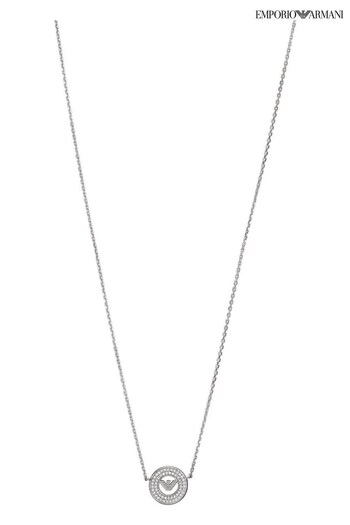 Emporio Armani Jewellery Ladies Silver Tone Necklace (Q91727) | £115