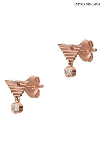 Emporio Linen Armani Jewellery Ladies Pink Earrings (Q91730) | £79