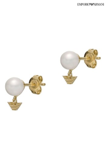 Emporio Armani Jewellery Ladies Gold Tone Earrings (Q91750) | £89