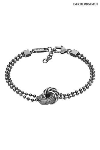 Emporio Armani Jewellery Gents Silver Tone Bracelet (Q91760) | £115