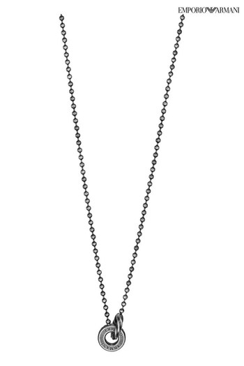 Emporio Armani Jewellery Gents Silver Tone Necklace (Q91761) | £115