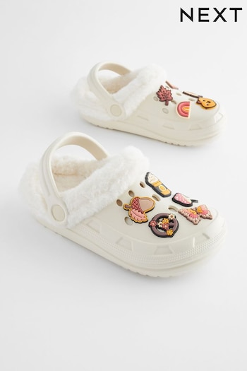 Neutral Pumpkin Badge Clog Slippers (Q91794) | £14 - £17