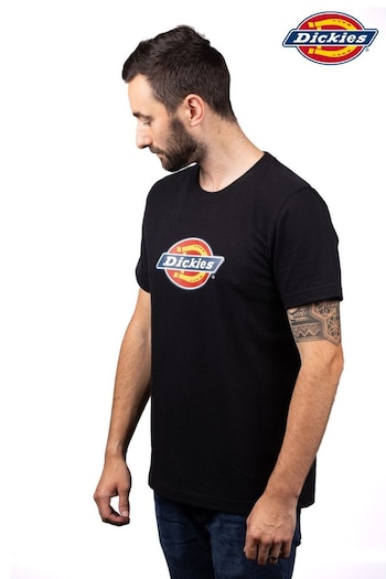 Dickies Heavyweight Tricolor Logo Black T-Shirt (Q91804) | £25