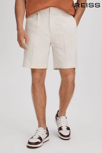 Reiss White Sussex Relaxed Drawstring Shorts (Q91953) | £88