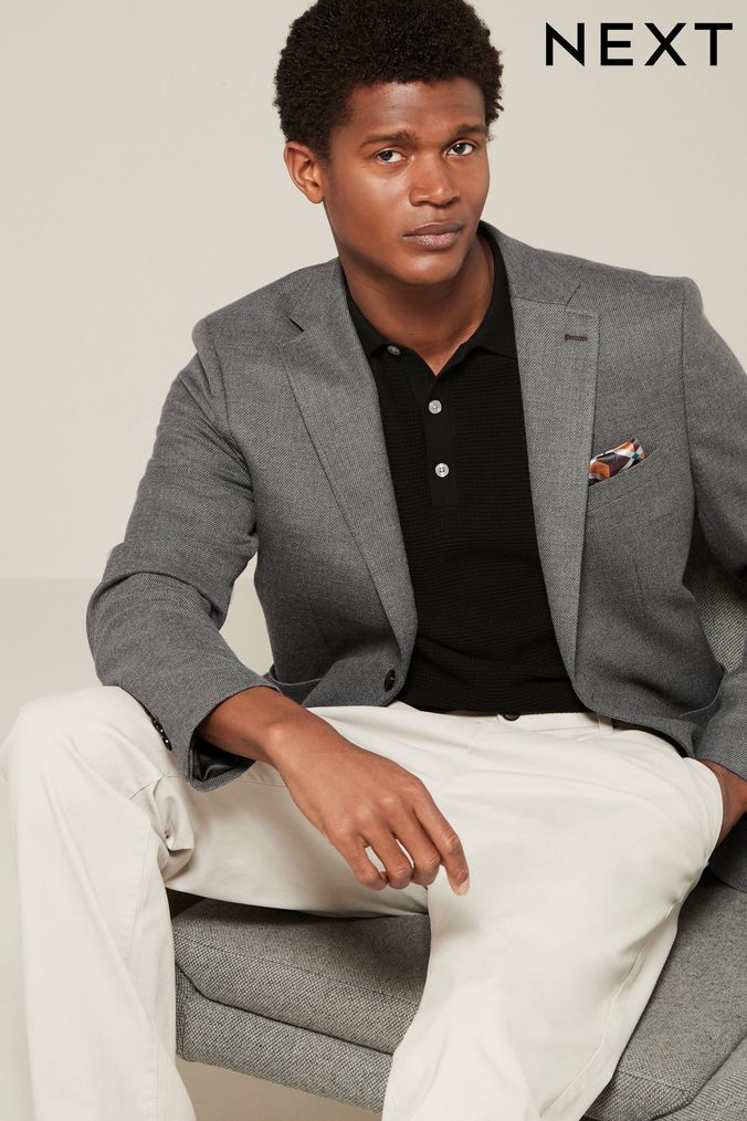 Men s Grey Blazers Next UK