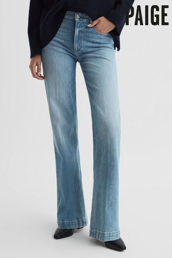 Paige High Rise Distressed Flared Jeans (Q92014) | £280