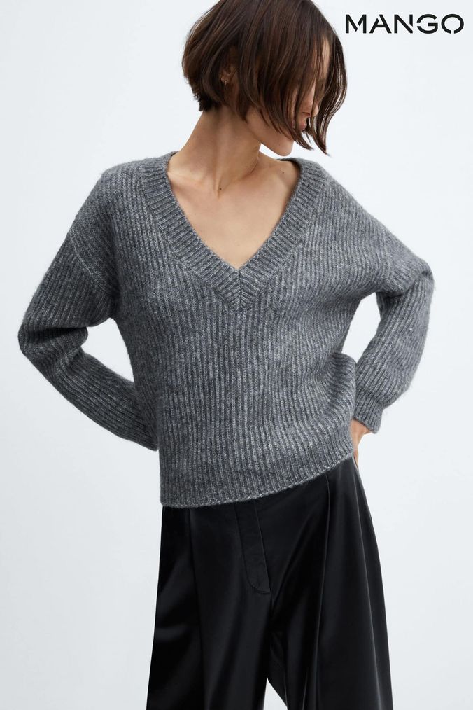 Buy Women s Mango Grey Jumpers Online Next UK