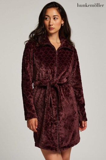 Hunkemoller Supersoft Cosy Fleece Zip Thru Robe Dressing Gown (Q92037) | £40