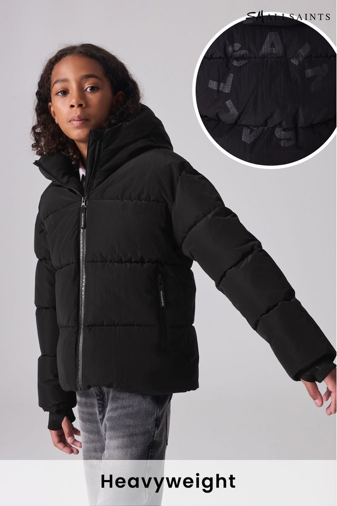 Next girls black coats discount