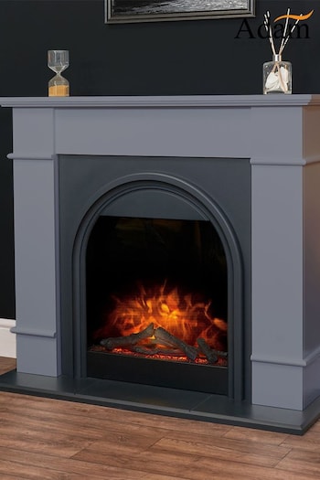 Adam Grey Hemsworth Electric Fireplace Suite (Q92103) | £679