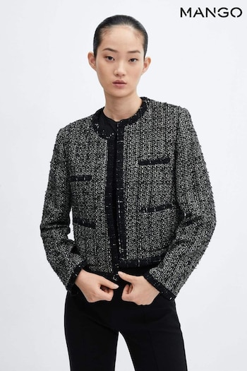 Mango Smart Trim Tweed Jacket (Q92142) | £90