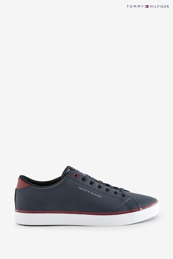 Tommy COAST Hilfiger Blue Leather Sneakers (Q92246) | £90