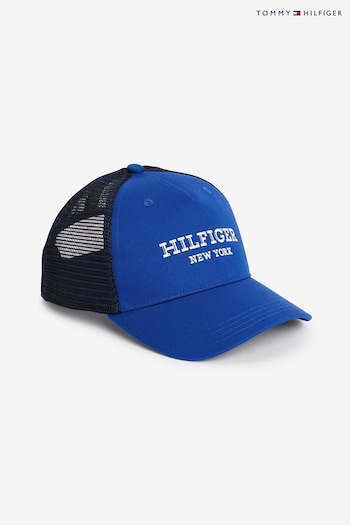 Tommy Hilfiger Blue Monotype Bucket Cap (Q92279) | £30