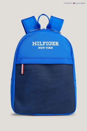 Tommy Hilfiger Blue Monotype Backpack (Q92280) | £70