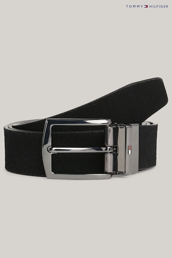 Tommy Hilfiger Denton Black 3.5 Belt (Q92305) | £60