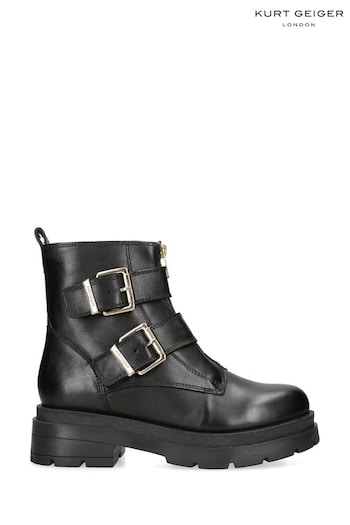 Kurt Geiger London Brixton Zip Black Boots (Q92330) | £229