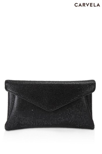 Carvela Black Stargaze Clutch Bag (Q92363) | £99