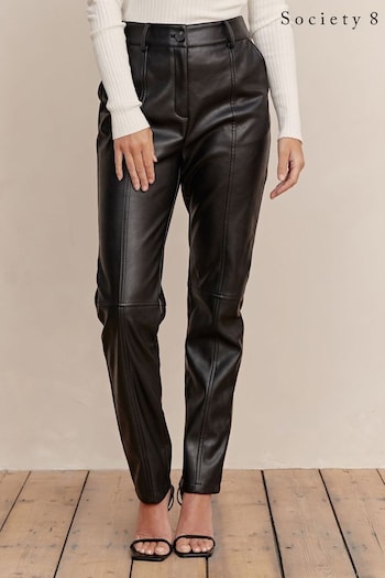 Society 8 Daphne Black PU Trousers (Q92453) | £35