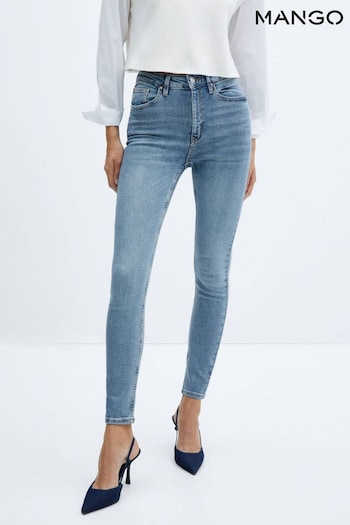 Mango High-Rise Skinny Jeans marbled (Q92467) | £36