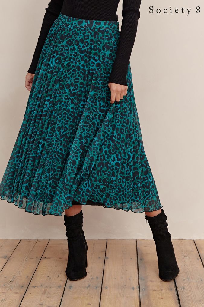 Leopard print online skirt next