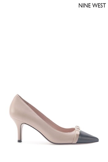 Nine West Womens 'Holly' Brown Heeled Court Shoes (Q92722) | £75