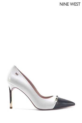 Nine West Longs 'Fetta' Grey Stiletto HigH Hills Shoes (Q92731) | £75