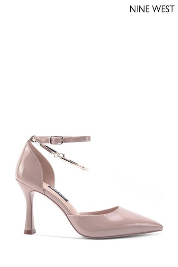 Nine West Womens 'Tibby' Ankle Strap Spool Heel Pink Pumps (Q92772) | £80