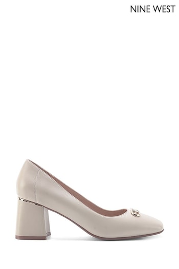 Nine West Womens Cream 'Billar' Block Heel (Q92789) | £70