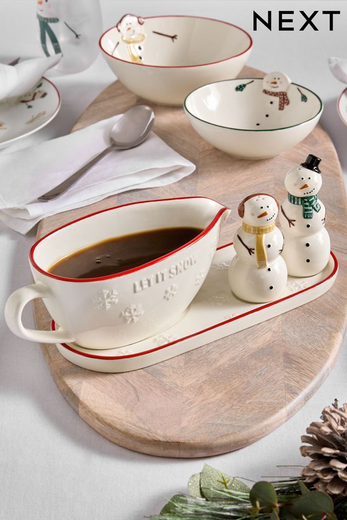 White serveware set discount