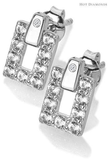 Hot Diamonds Silver Tone Echo Earrings (Q92992) | £60