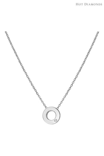 Hot Diamonds Silver Tone Amulets Circle Pendant (Q92999) | £45