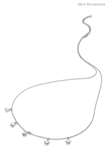 Hot Diamonds Silver Tone Star Necklace (Q93057) | £90