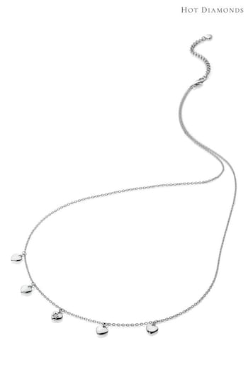 Hot Diamonds Silver Tone Heart Necklace (Q93085) | £90