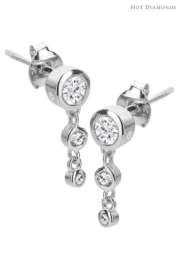 Hot Diamonds Silver Tone Tender Waterfall Earrings (Q93091) | £65