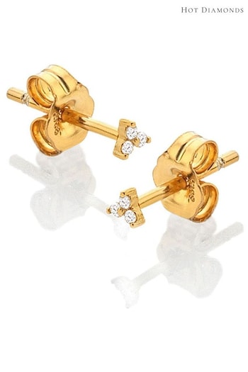 Hot Diamonds Gold Tone Topaz Micro Stud Earrings (Q93093) | £40