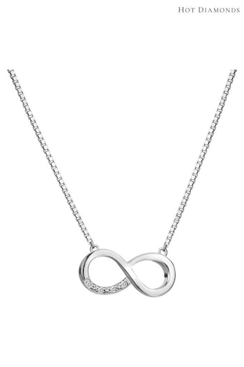 Hot Diamonds Silver Tone Infinity Pendant Necklace (Q93104) | £75