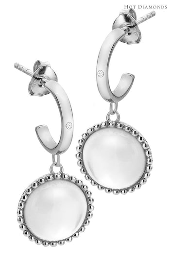 Hot Diamonds Silver Tone Mother of Pearl Circle Earrings (Q93111) | £75