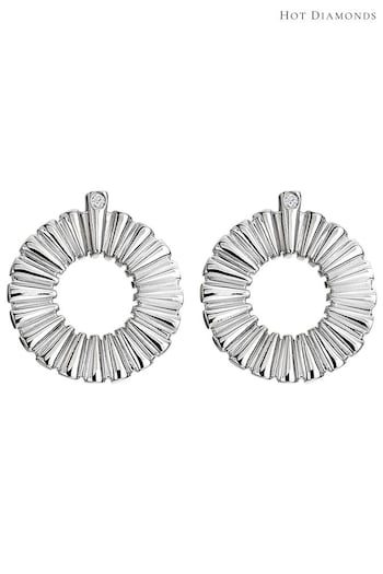 Hot Diamonds Silver Tone Sunbeam Earrings (Q93114) | £80