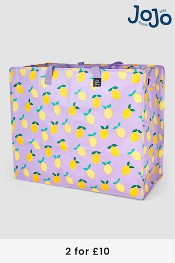 JoJo Maman Bébé Lilac Lemon Enormous Storage Bag (Q93386) | £7