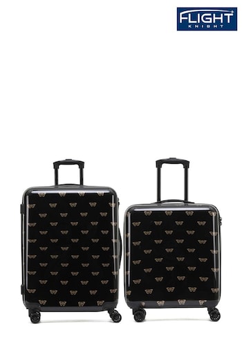 Flight Knight Medium & Small Carry-On For easyJet Hardcase Travel Black Suitcase Set Of 2 (Q93397) | £120