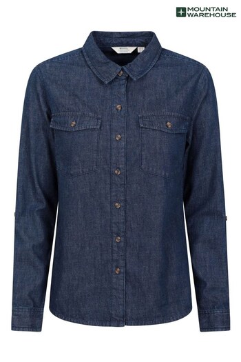 Mountain Warehouse Blue Darla Womens Denim Shirt (Q93567) | £36